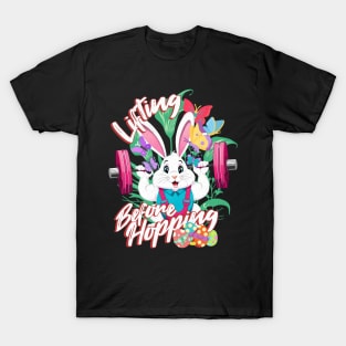 Bunny Weightlifting Easter a Fitness Gym Bodybuilding Funny T-Shirt